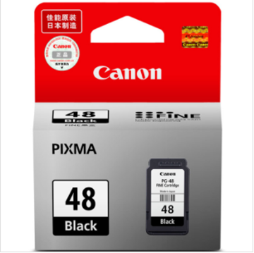 图片 佳能（Canon) PG-48（佳能E488彩色打印机）黑色墨盒